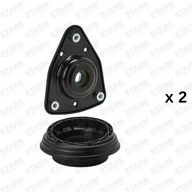 Image of STARK SKSS-0670670 Top strut mount Front Axle, with bearing(s) Suspension Strut Support Bearing (1180)
