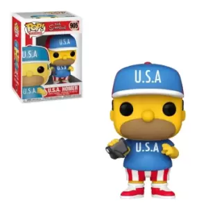 image of The Simpsons USA Homer Pop! Vinyl Figure