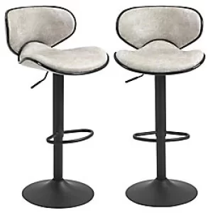 image of HOMCOM Bar Stool 835-356V70GY 1020 mm 450 mm Grey