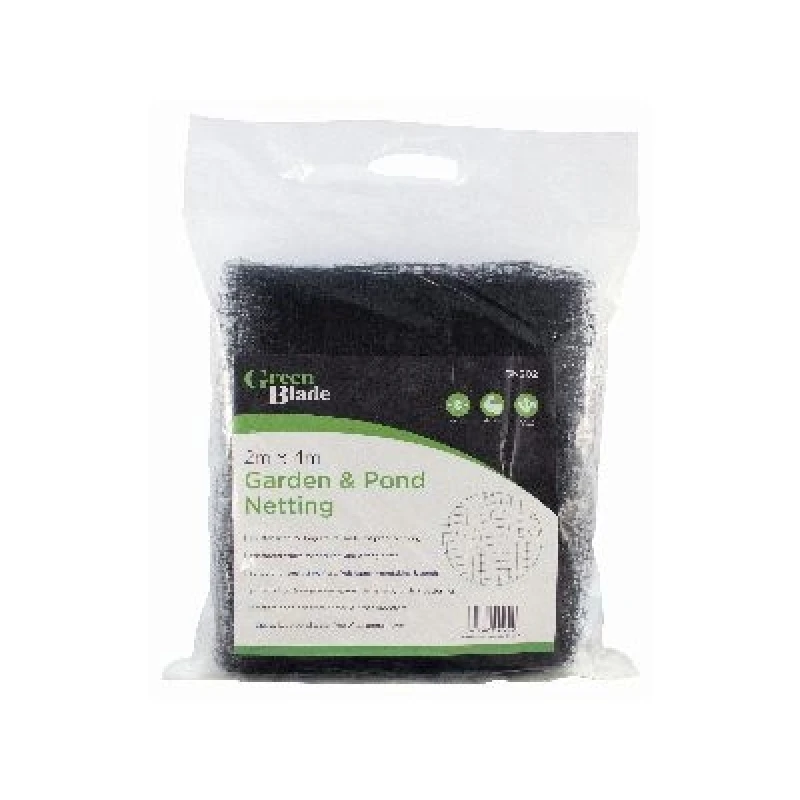Image of Green Blade Plastic Garden Pond Netting - 2m x 4m - Black Black
