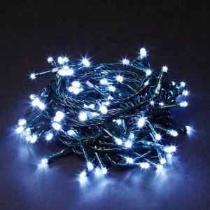 Image of Robert Dyas Christmas 100 White Static LED Indoor and Outdoor Lights - Mains Powered