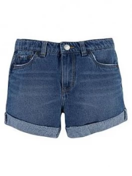 Levis Girls Girlfriend Short - Mid Wash