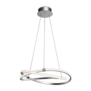 Image of Built-in LED pendant lamp Infinity Silver 1 bulb 40cm
