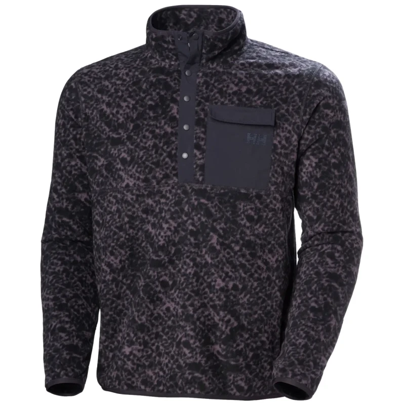 Image of Printed tracksuit jacket Helly Hansen Maridalen Violet Male 2XL