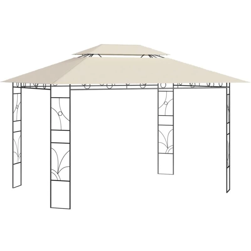 Image of VIDAXL Gazebo 4x3x2.7 m Cream 160 g/m² Vidaxl 8720286153291
