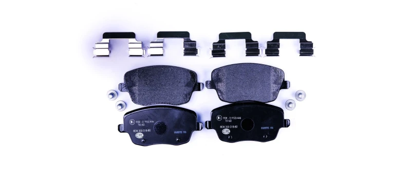 Image of HELLA Brake pad set HELLA 8DB 355 018-801