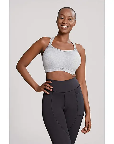 Image of Panache Sport Panache Sport Wired Sport Bra Grey Marl Female 40DD RV17366