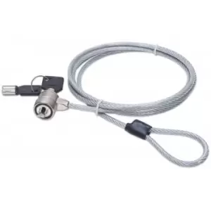 Image of Manhattan Mobile Security Laptop Lock Key Lock 1.4m Compatible with Kensington style locks Clear PVC Jacket Blister