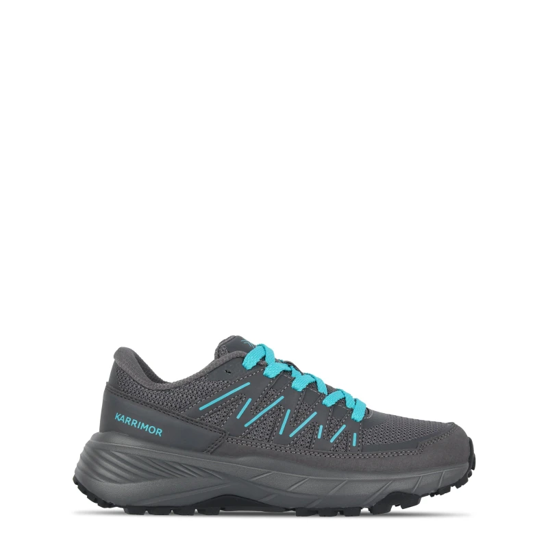 Image of Karrimor Caracal Trail Trainers Ladies Charcoal/Blue female 4 (37)