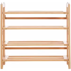 image of 4 Tiers Folding Shoe Rack - Premier Housewares