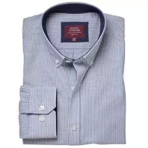 Image of Brook Taverner Mens Lawrence Formal Shirt (17in) (Navy)