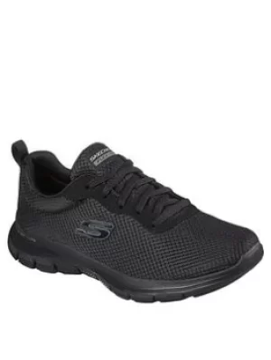 image of Skechers Flex Appeal 4.0 Trainers, Black, Size 3, Women