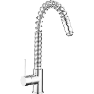 image of Taylor & Moore Chrome Single Lever Pull Down Spray Kitchen Mixer Tap