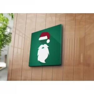 Image of 4545YYC-002 Multicolor Decorative Canvas Painting Christmas Santa Face