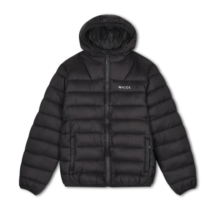 Image of Nicce Mens Blankley Medium Puffer Jacket Black male S