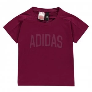 Image of adidas Girls Bold 2 T-Shirt - Power Berry