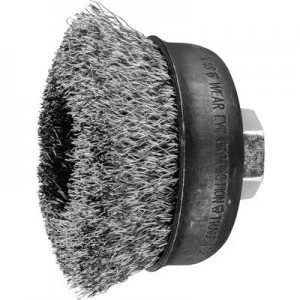 image of PFERD HORSE Cup brush unzopft 75 x 25mm wire thickness 0.3mm With thread M14 43469003