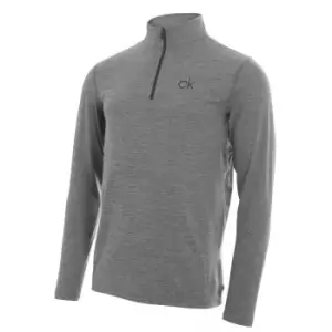 Image of Calvin Klein NEWPORT HALF ZIP - SILVER - L