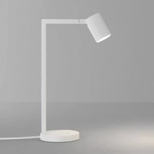 Image of 1 Light Desk Table Lamp Matt White, GU10