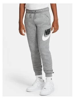 image of Nike Older Boys Nsw Club + HBR Pant - Grey, Size L=12-13 Years