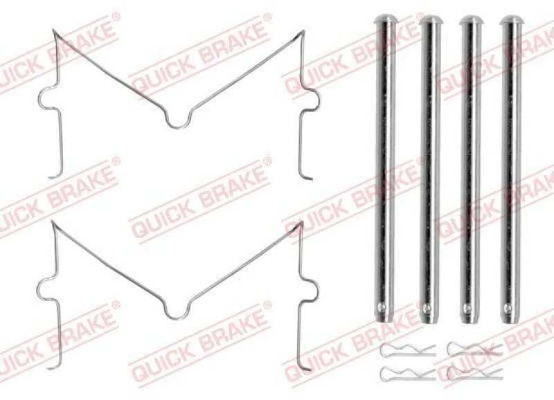 Image of QUICK BRAKE Brake pad fitting kit QUICK BRAKE 109-0180