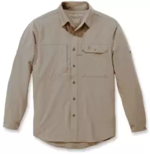 Image of Carhartt Force Extremes Fishing Shirt, beige Size M beige, Size M