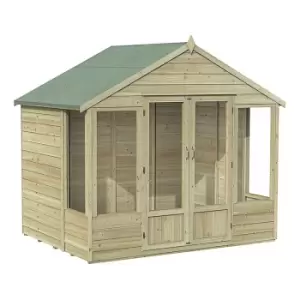 image of 8' x 6' Forest Oakley Double Door Apex Summer House (2.61m x 1.83m)