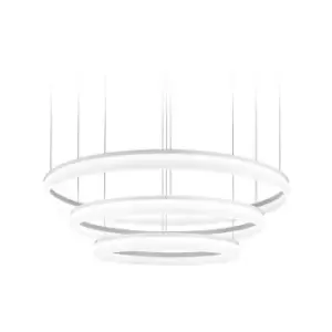Image of Grok Integrated LED Large Ceiling Pendant Light White