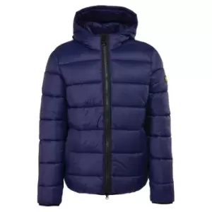 Image of Barbour International Legacy Bobber Quilted Jacket - Blue