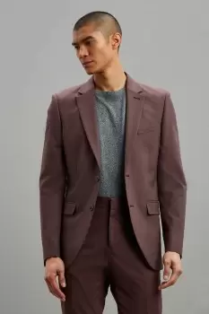 Image of Slim Fit Brown Suit Jacket