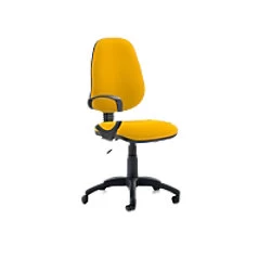 Image of Dynamic Independent Seat & Back Task Operator Chair Loop Arms Eclipse Plus III Senna Yellow Seat High Back
