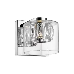 Image of Gem Wall Lamp, Chrome, 450lm, 3000K