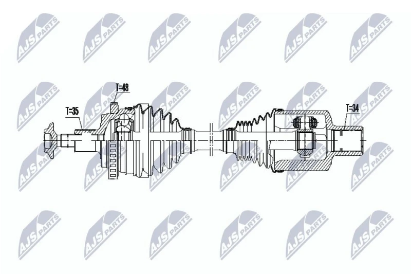 Image of NTY Drive shaft NTY NPW-ME-073