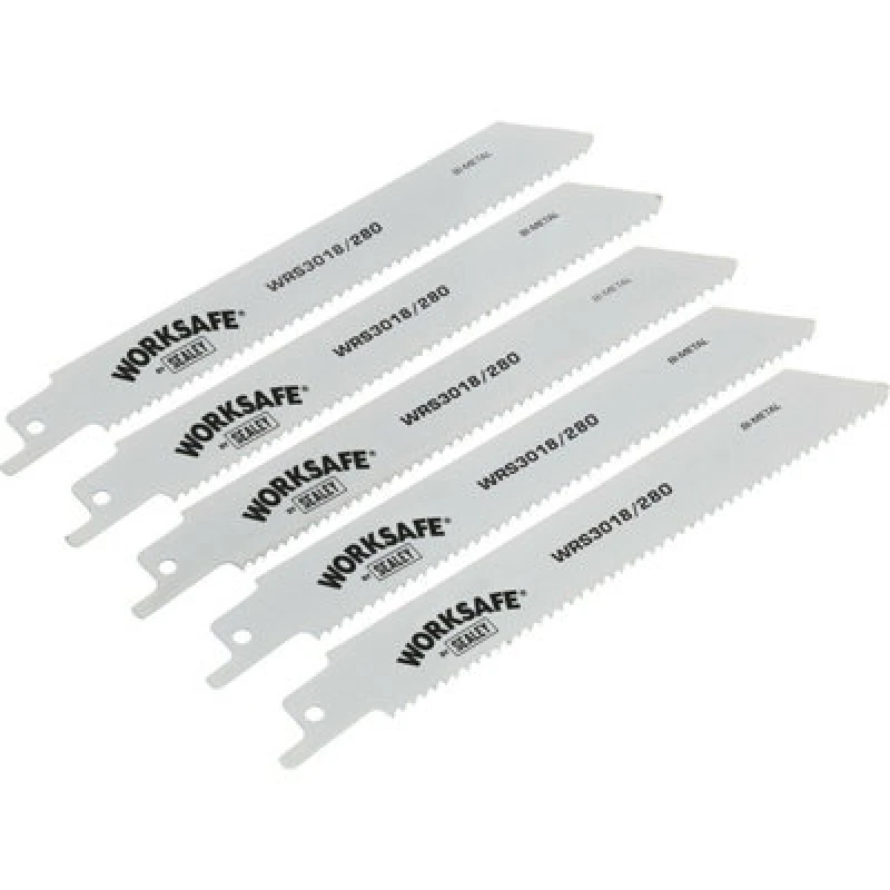 Image of Loops 5 PACK 280mm Reciprocating Saw Blade - 10 TPI - Suitable for Iron Steel Pipes Metallics