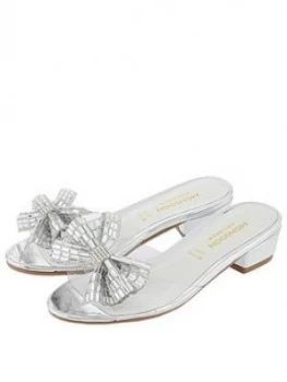 image of Monsoon Girls Princess Dazzle Slipper Sandal - Silver