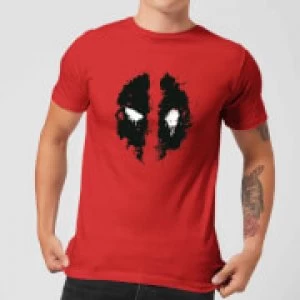 Image of Marvel Deadpool Splat Face T-Shirt - Red - M