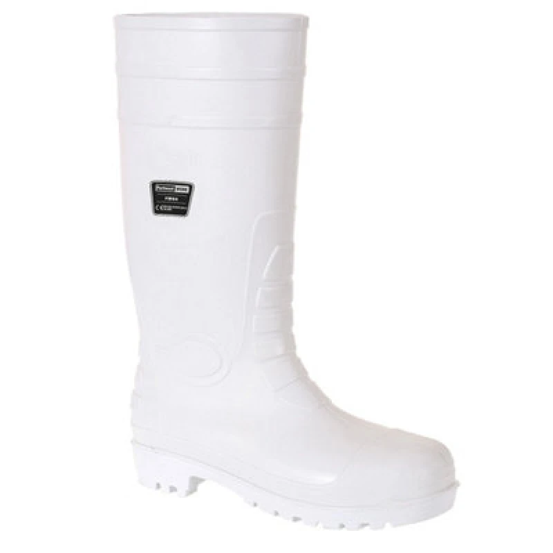 Image of Portwest Food Industry Safety Wellington Boots FW84WHR37 Colour: White