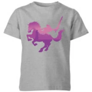 Image of Nintendo The Legend Of Zelda Silhouette Kid's T-Shirt - Grey - 9-10 Years