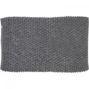 Image of Croydex Grey Soft Cushioned Bathroom Mat Textile Bath Mats/Grey