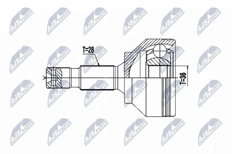Image of NTY CV joint kit NTY NPZ-PE-033