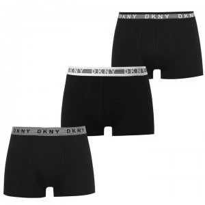Image of DKNY 3 Pack Trunks - Black/Strp WB