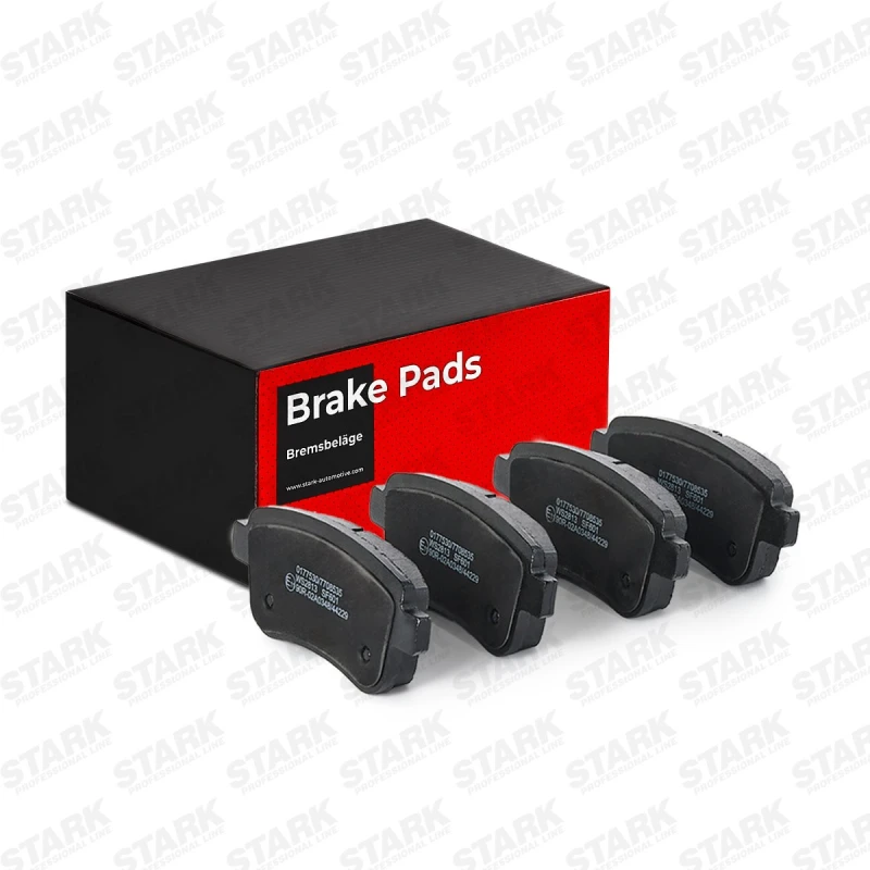 Image of STARK SKBP-0011060 Brake pad set Rear Axle, not prepared for wear warning indicator Brake Pad Set,disc brake (402)
