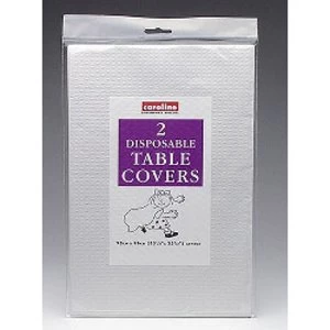 Image of Caroline Square Paper Tablecovers (2) White