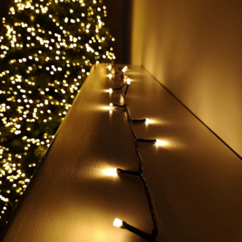 Image of Samuel Alexander 360 LED 28.7M Premier Supabrights Indoor Outdoor Christmas Multi Function Mains Operated String Lights With Timer In Vintage Gold