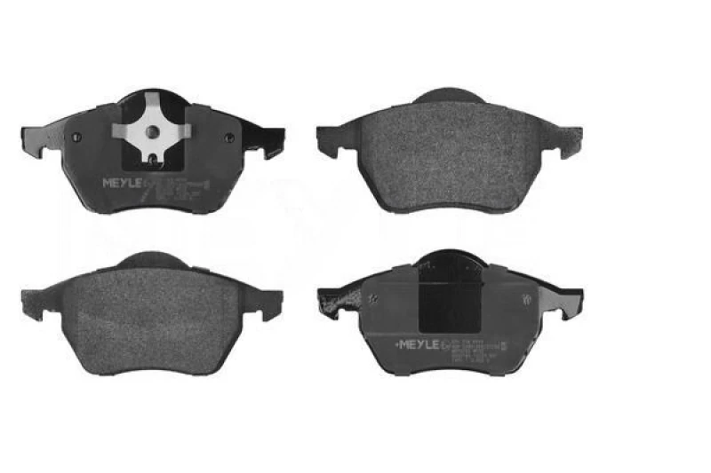 Image of MEYLE 025 218 4819 Brake pad set Front Axle, prepared for wear warning indicator, Original Quality, with anti-squeak plate Brake Pad Set,disc brake (