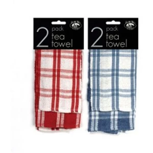 Image of Globe Mill Textiles Tea Towel 2 Pack Terry Design