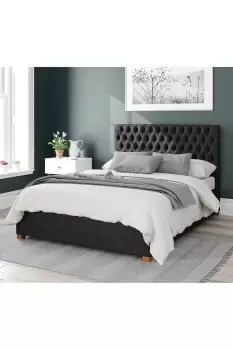 Image of Nightingale Upholstered Ottoman Storage Bed, Malham Weave Fabric