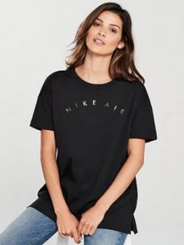 Image of Nike Sportswear Air Tee Black Size L Women