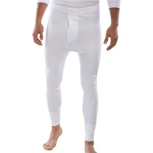 image of Click Workwear Thermal Long John Trousers 2XL White Ref THLJWXXL Up to