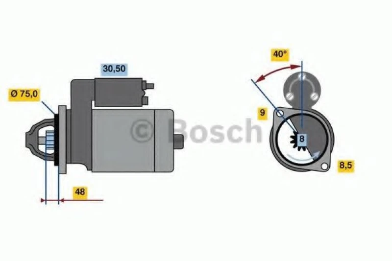 Image of Starter motor Bosch 0 986 023 520
